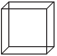 line drawing of cube