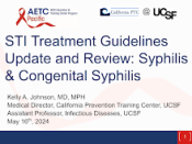 STI Treatment Guidelines Update and Review: Syphilis and Congenital Syphilis preview