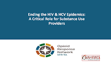 Thumbnail image of Google Slides Presentation of Ending the HIV &amp; HCV Epidemics: A Critical Role for Substance Use Providers.