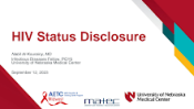 HIV Status Disclosure preview