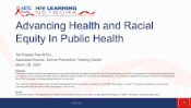 Advancing Health and Racial Equity in Public Health preview