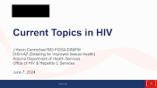 Current HIV Topics preview
