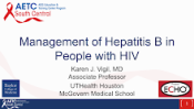 Management of HBV in PWH preview