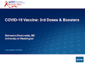 COVID-19 Vaccine: 3rd Doses & Boosters preview