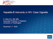 Hepatitis B Immunity in HIV: Case Vignette preview