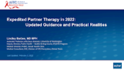 Expedited Partner Therapy in 2022 preview
