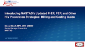 Introducing NASTAD's Updated PrEP, PEP, and other HIV Prevention Strategies: Billing and Coding Guide preview