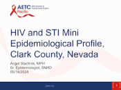 HIV and STI Mini Epidemiological Profile, Clark County, Nevada preview
