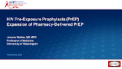 Expansion of Pharmacy -Delivered PrEP preview