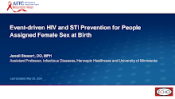 Event-Driven HIV STI Prevention  preview