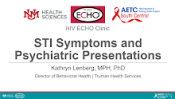 STI Symptoms and Psychiatric Presentation preview