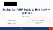 Scaling up PrEP Equity to End the HIV Epidemic preview