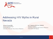 Addressing HIV Myths in Rural Nevada preview