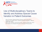 Multi-disciplinary Teams and Special Cause Variation preview