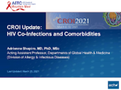 CROI Update: HIV Co-Infections and Comorbidities preview