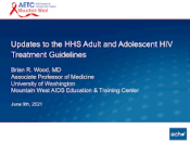 Updates to the HHS Adult and Adolescent HIV Treatment Guidelines preview