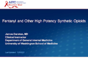 Fentanyl and Other High Potency Synthetic Opioids preview
