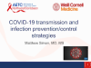 COVID-19 Transmission, Prevention, and Control preview