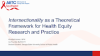 Intersectionality as a Theoretical Framework for Health Equity Research and Practice preview