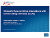 Clinically Relevant Drug Interactions with Direct Acting Antivirals (DAAs) preview