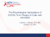Psychological Implications of COVID-19 on People of Color with HIV/AIDS preview
