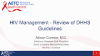 HIV Management - Review of DHHS Guidelines preview